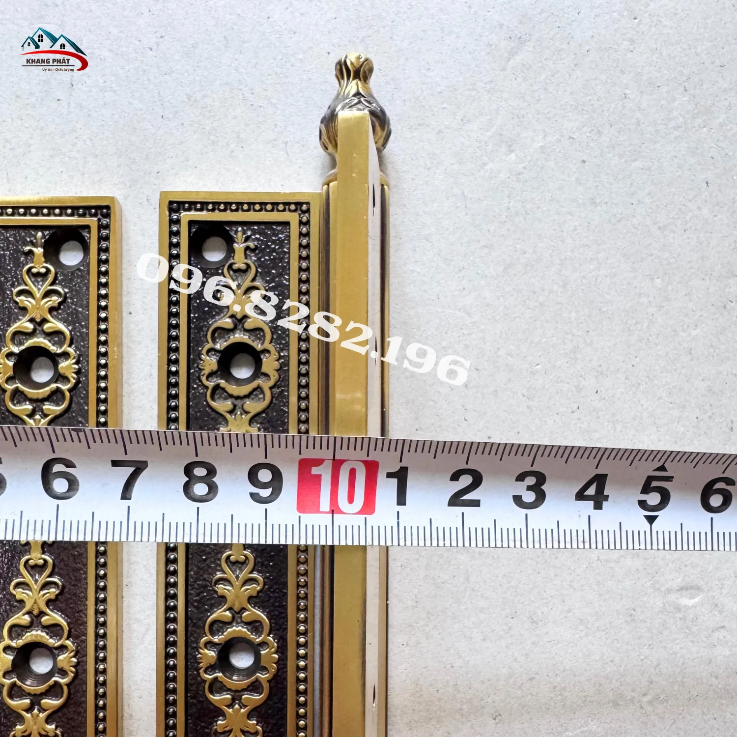 Đo độ dày lá bản lề cối đồng 5mm