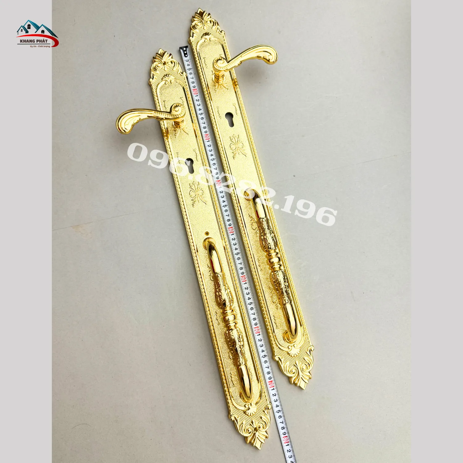 Tổng thể bộ khoá đồng màu vàng 24K cao cấp