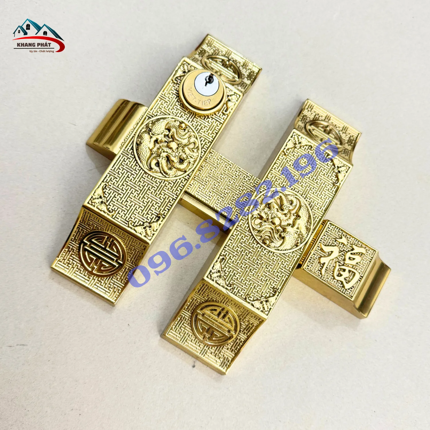 Cấu tạo đầy đủ bộ khóa then cài cửa bức bàn