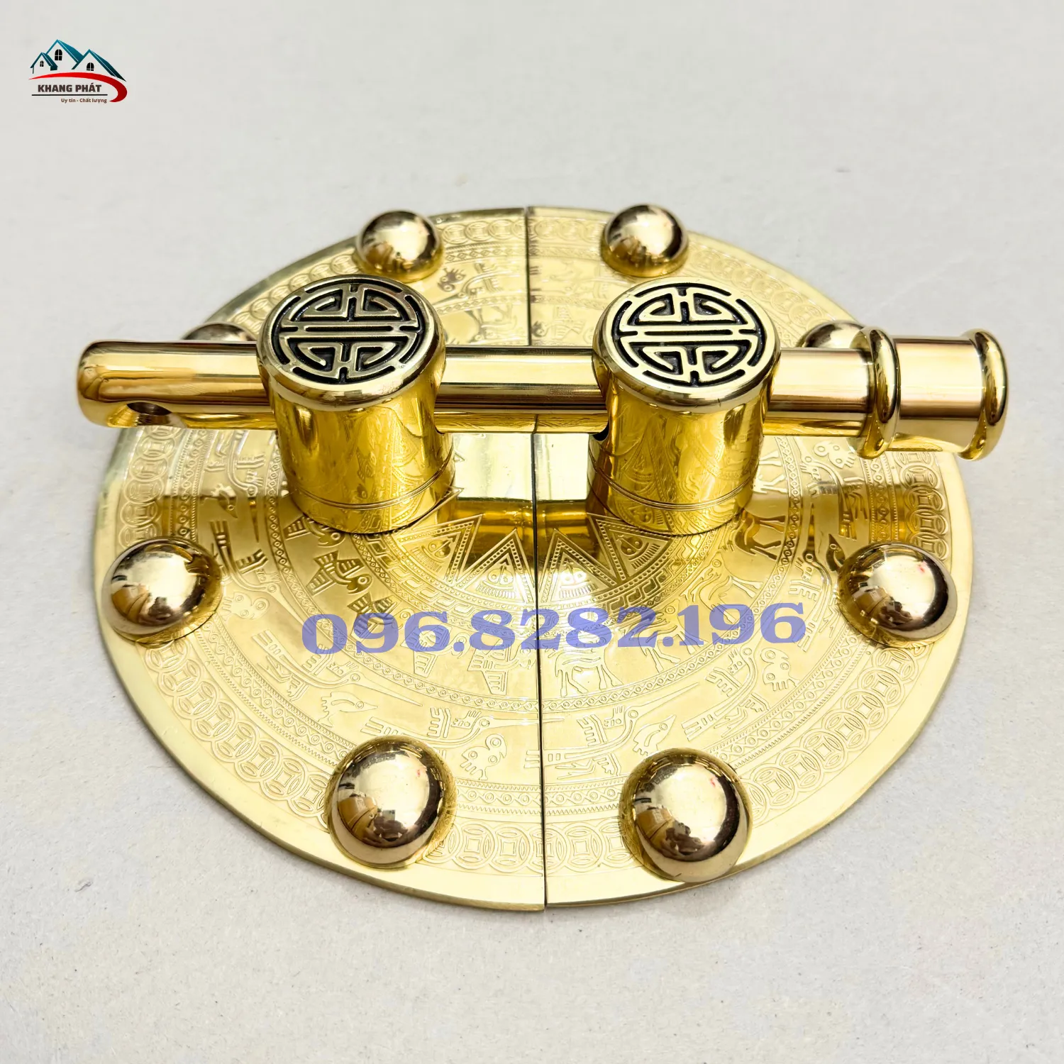 Viền mâm đồng đúc nguyên khối hoàn thiện tỉ mỉ