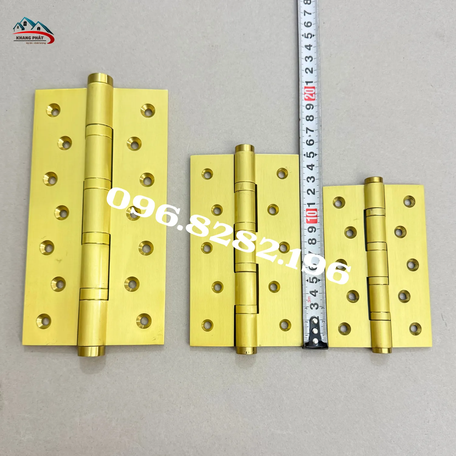 Bản lề đồng chịu lực cho cửa gỗ tự nhiên