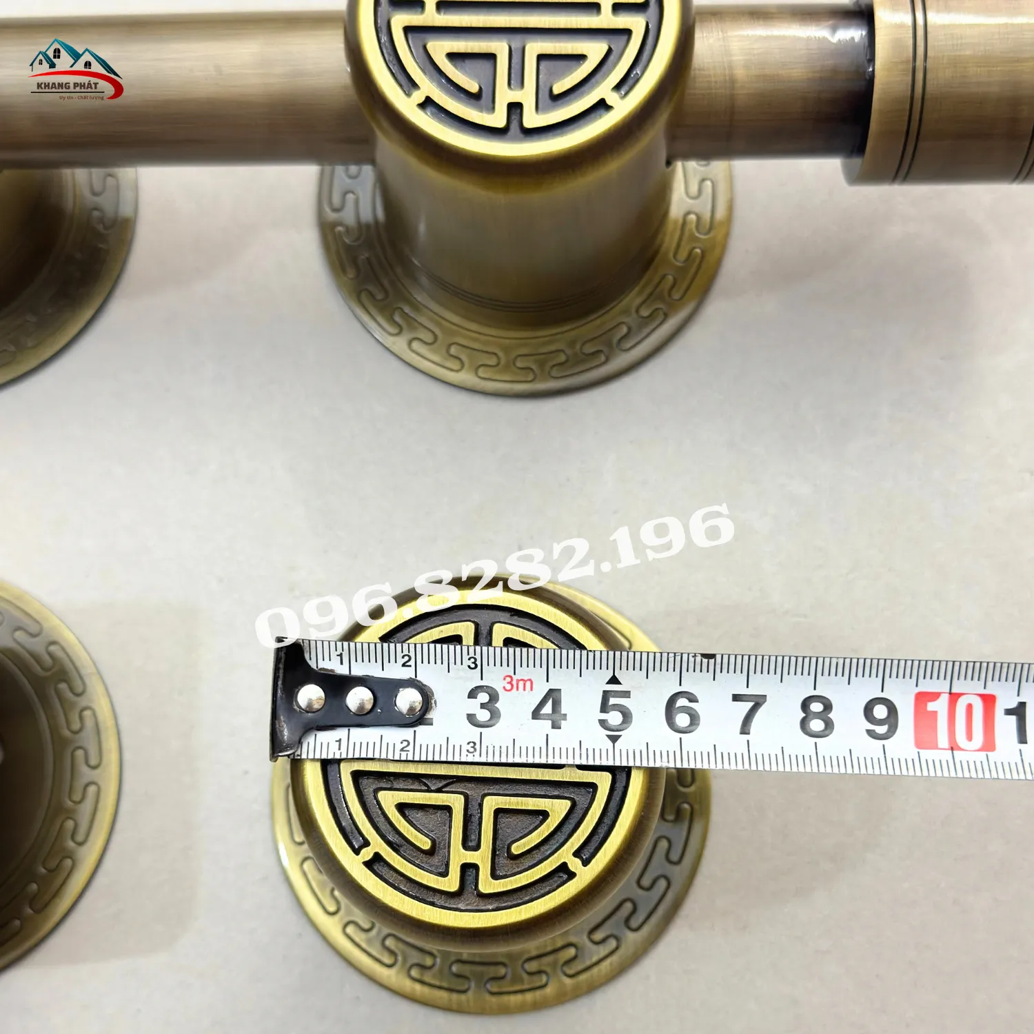 Đo đường kính đầu chùy đồng size 6cm