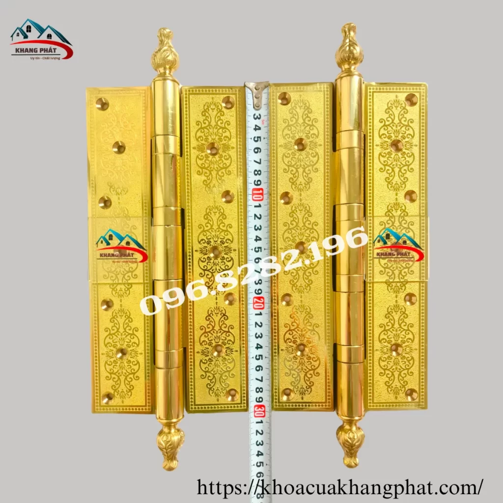 Bản lề đồng dài 30cm dùng cho cửa gỗ đại sảnh