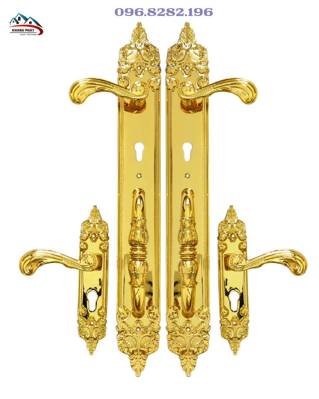 Khoá cửa đại sảnh KP6034-24K dài 62cm