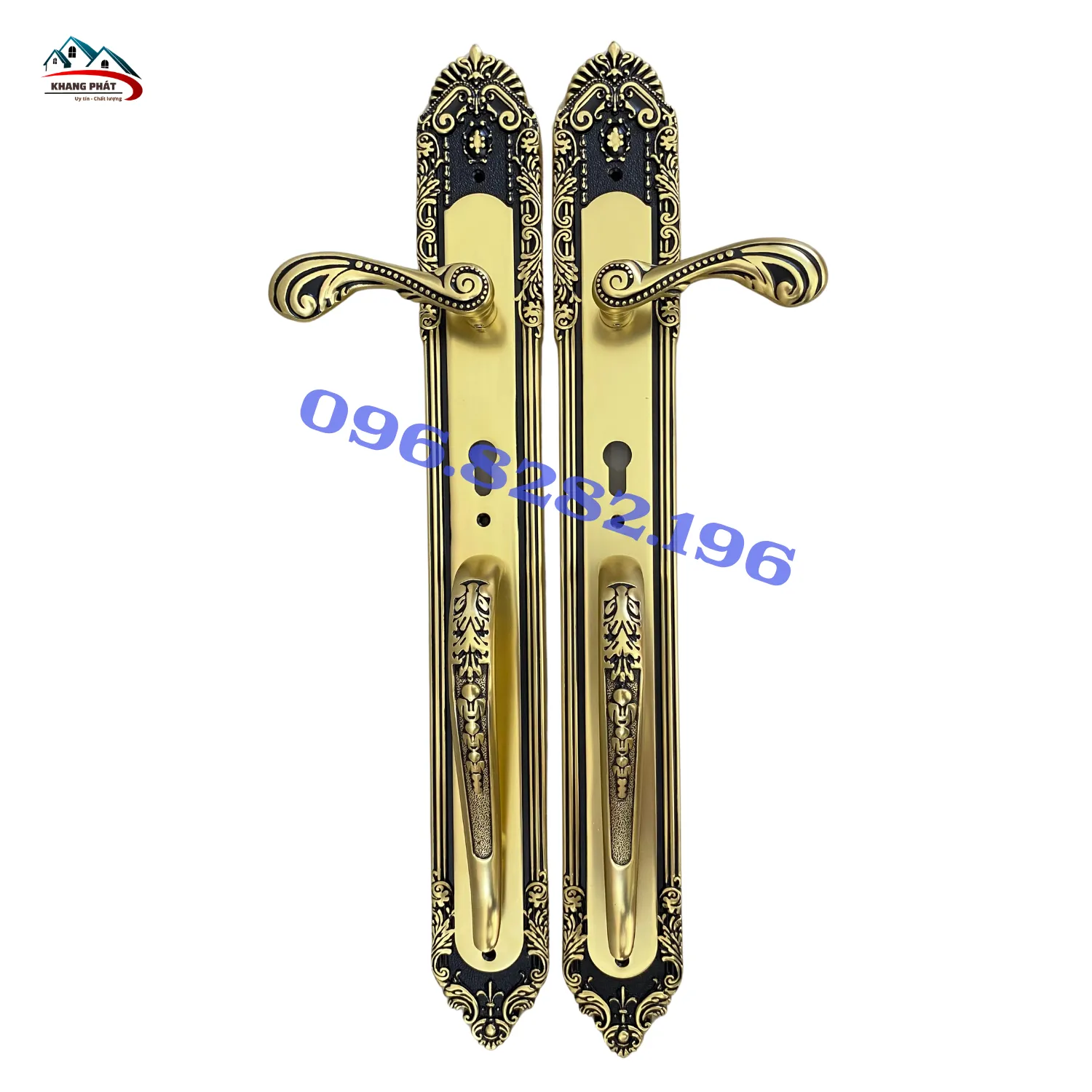Khóa đại sảnh tay gạt màu đen KP1818-60-DFS