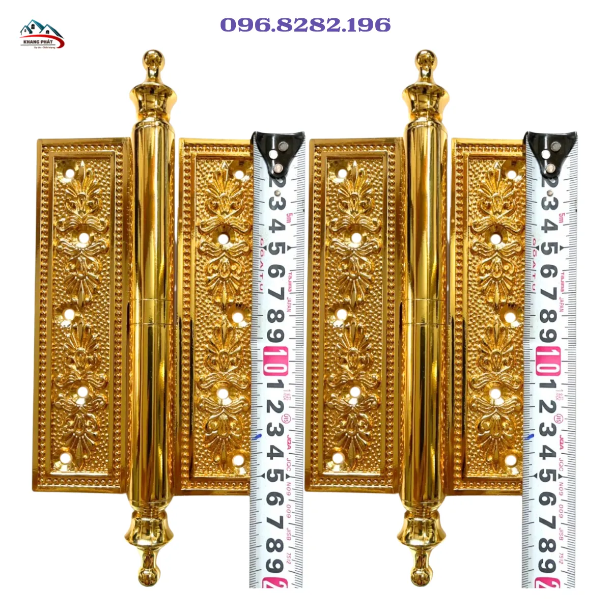 Bản lề cối bằng đồng thau cửa chính 16cm KP362
