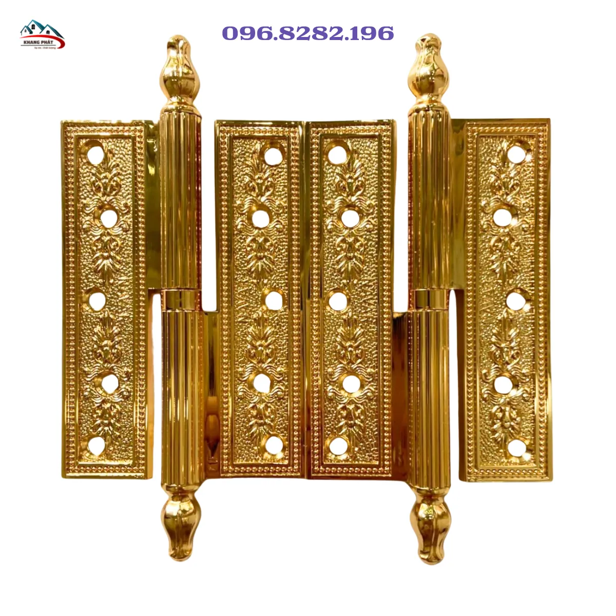 Bản lề cối bằng đồng thau cửa phòng gỗ 12.5cm KP363