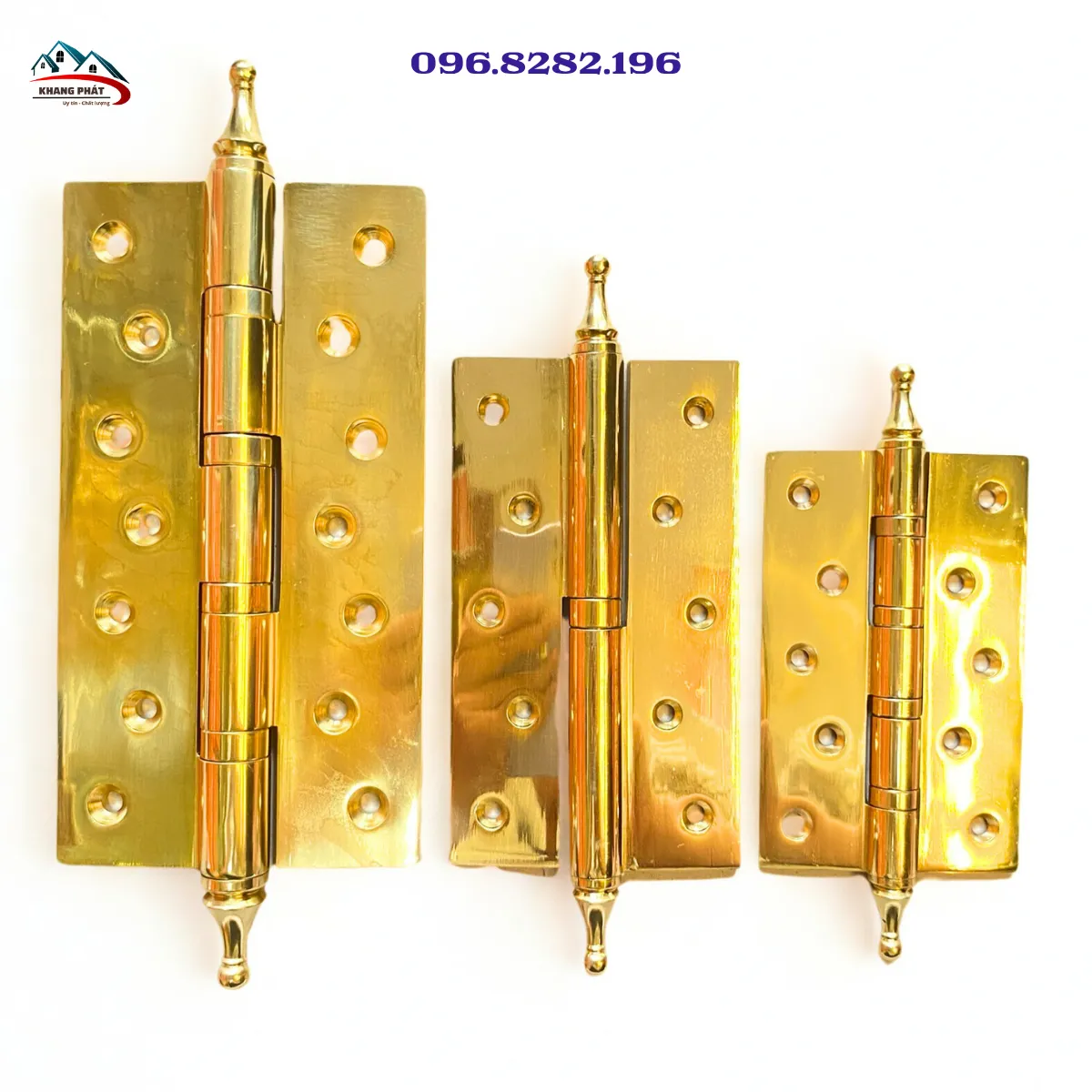 Bản lề cửa gỗ bằng đồng KP355