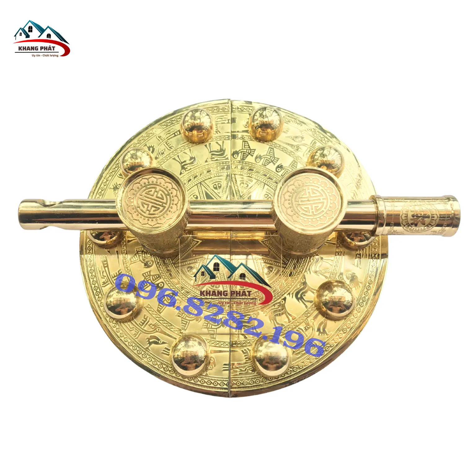 Chuỳ đồng mặt bích trống đồng đầy đủ bộ nhiều kích thước