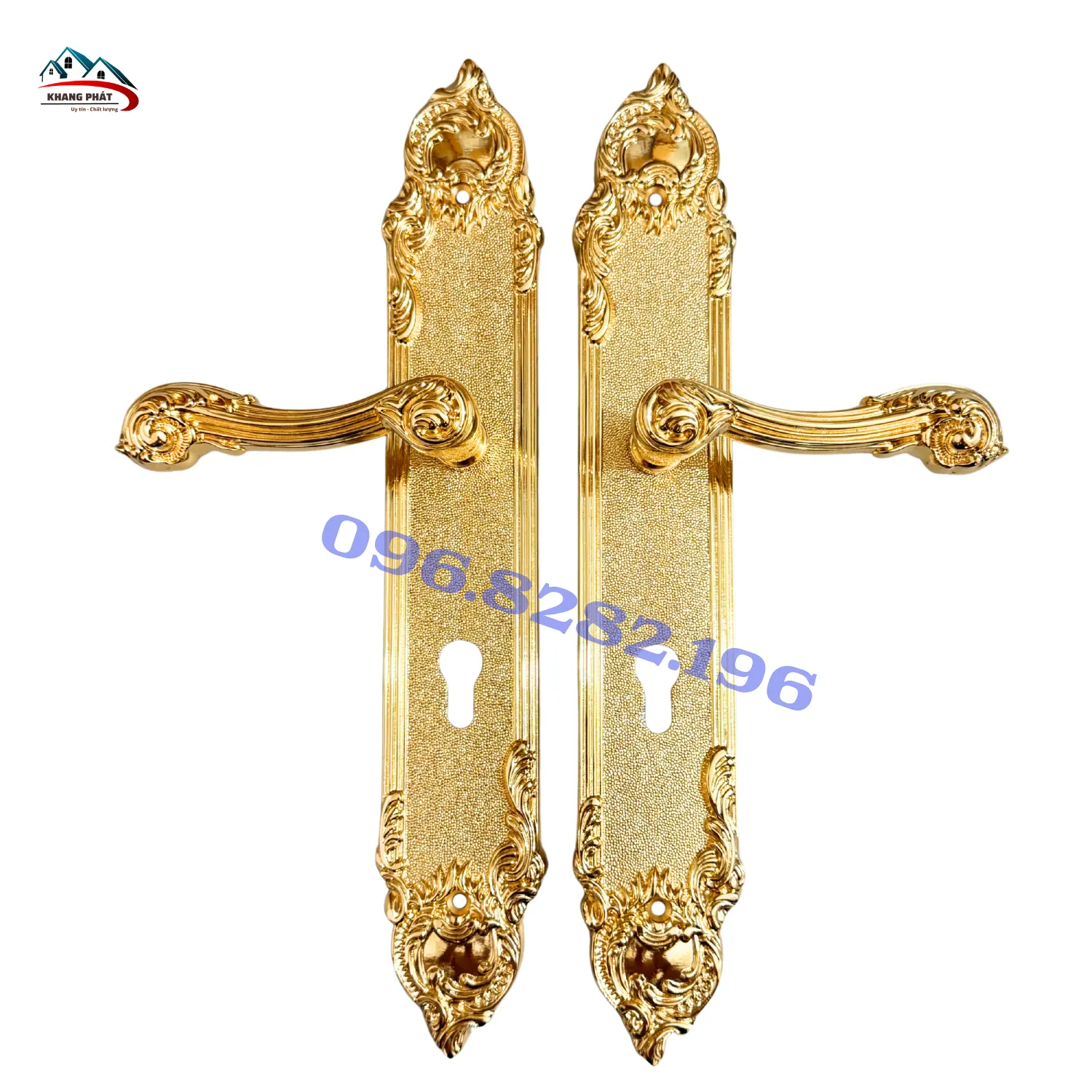 Khoá cửa chính KP6161 đồng vàng 24K cao cấp