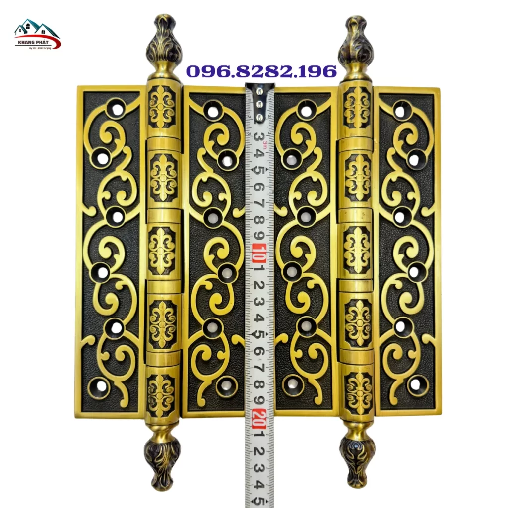 Bản lề lá đồng đúc nguyên khối trục hoa rêu