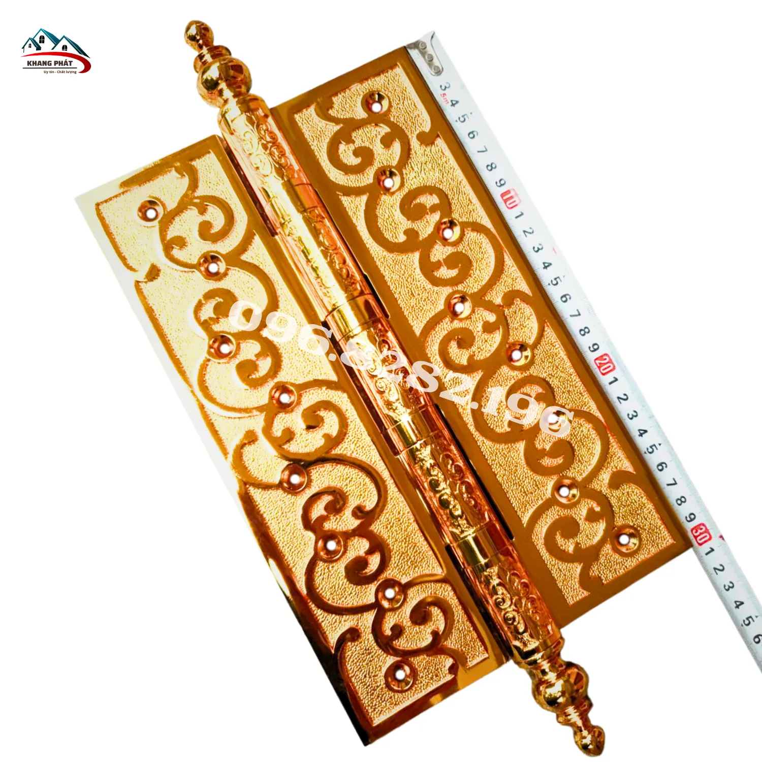 Bản lề đồng cửa gỗ đại sảnh 30cm chịu lực cao