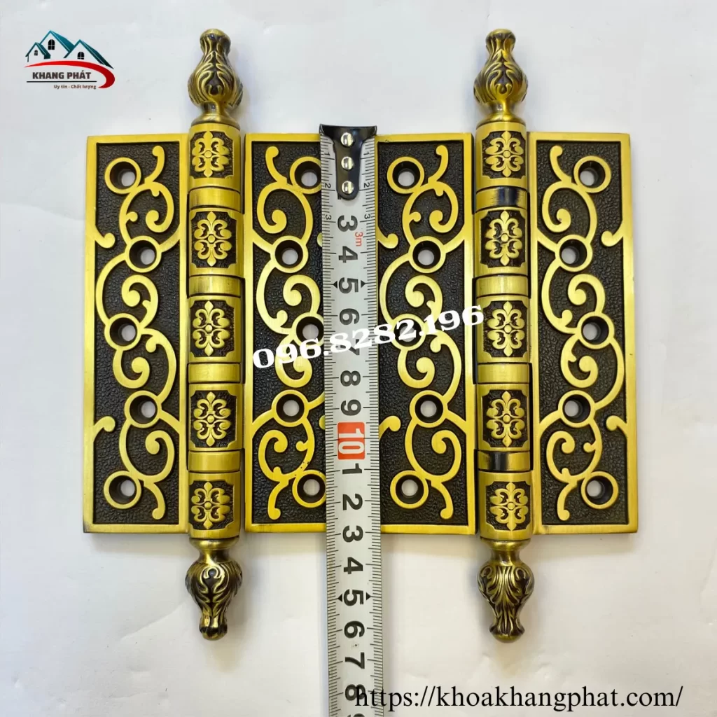 Bản lề đồng hoa văn dây