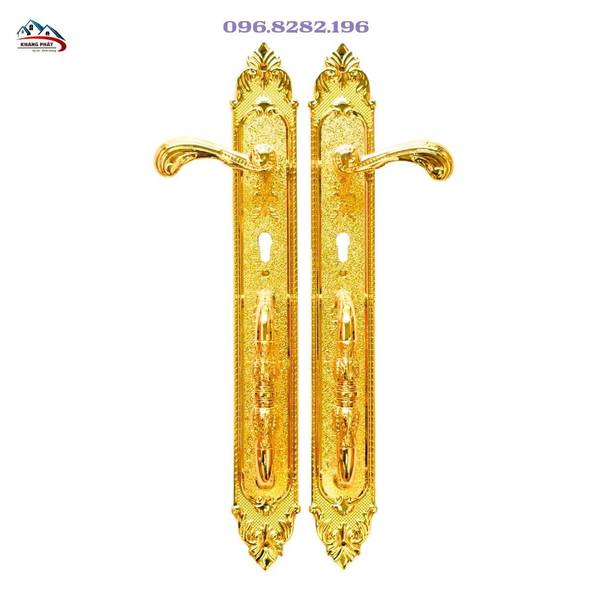 Khóa cửa đại sảnh KP7283-24K mạ vàng 24K