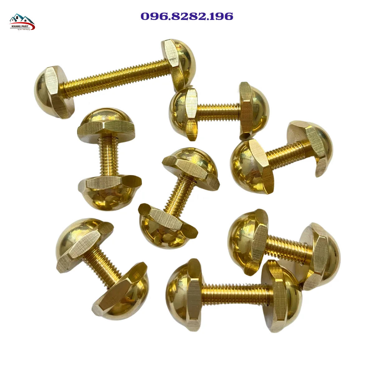 Bộ đinh mũ đồng đủ 4 size