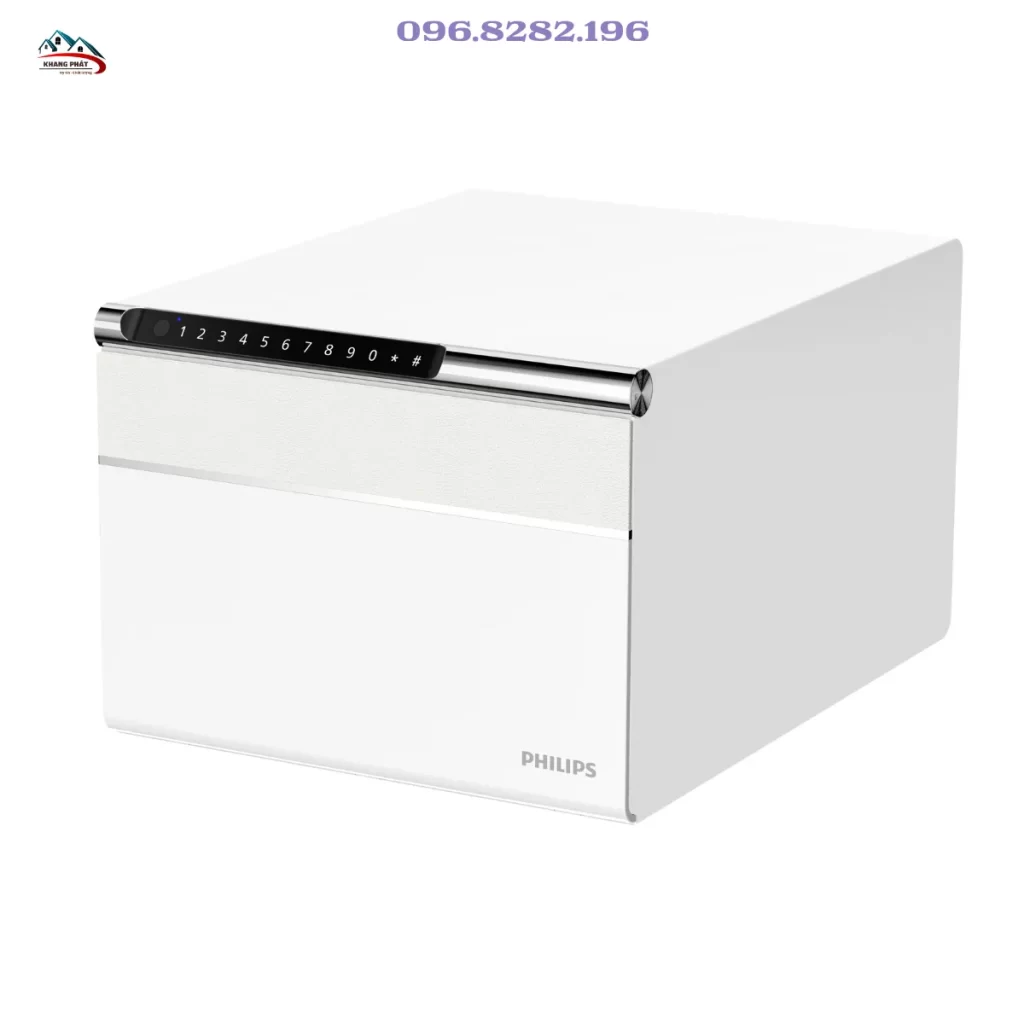 Két sắt mini Philips SBX102 màu trắng