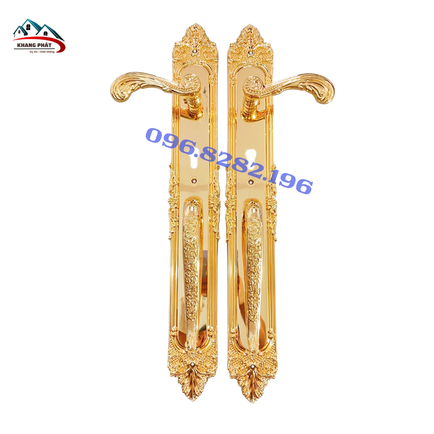 Khóa cửa đại sảnh KP1919 mạ vàng 24K