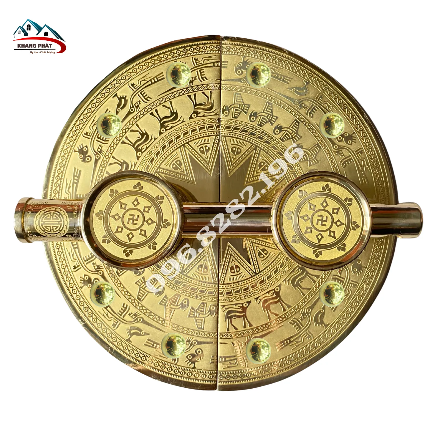 khoá chuỳ mâm trống đồng cửa chùa