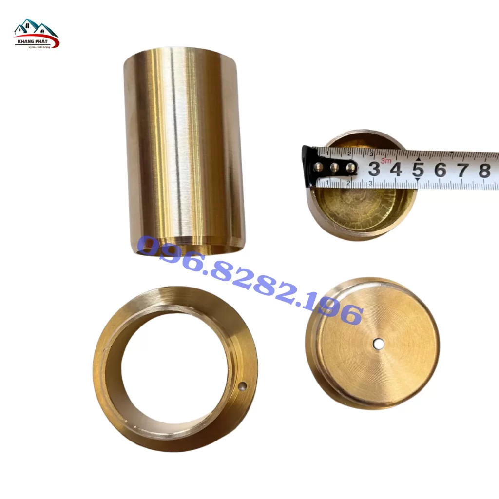 Bản lề cối xoay phi 45mm bằng đồng thau cho cửa gỗ