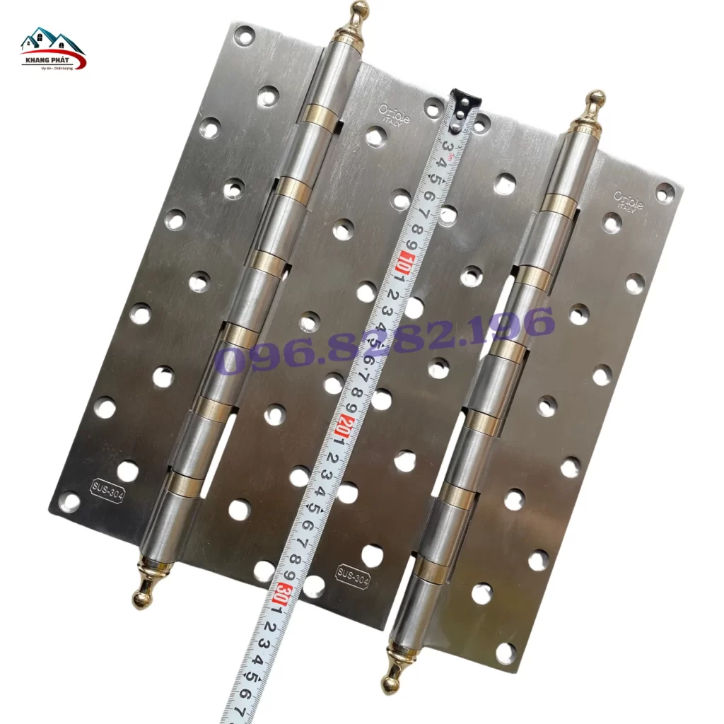 bản lề dài 30cm inox 304 cho cửa gỗ đại sảnh
