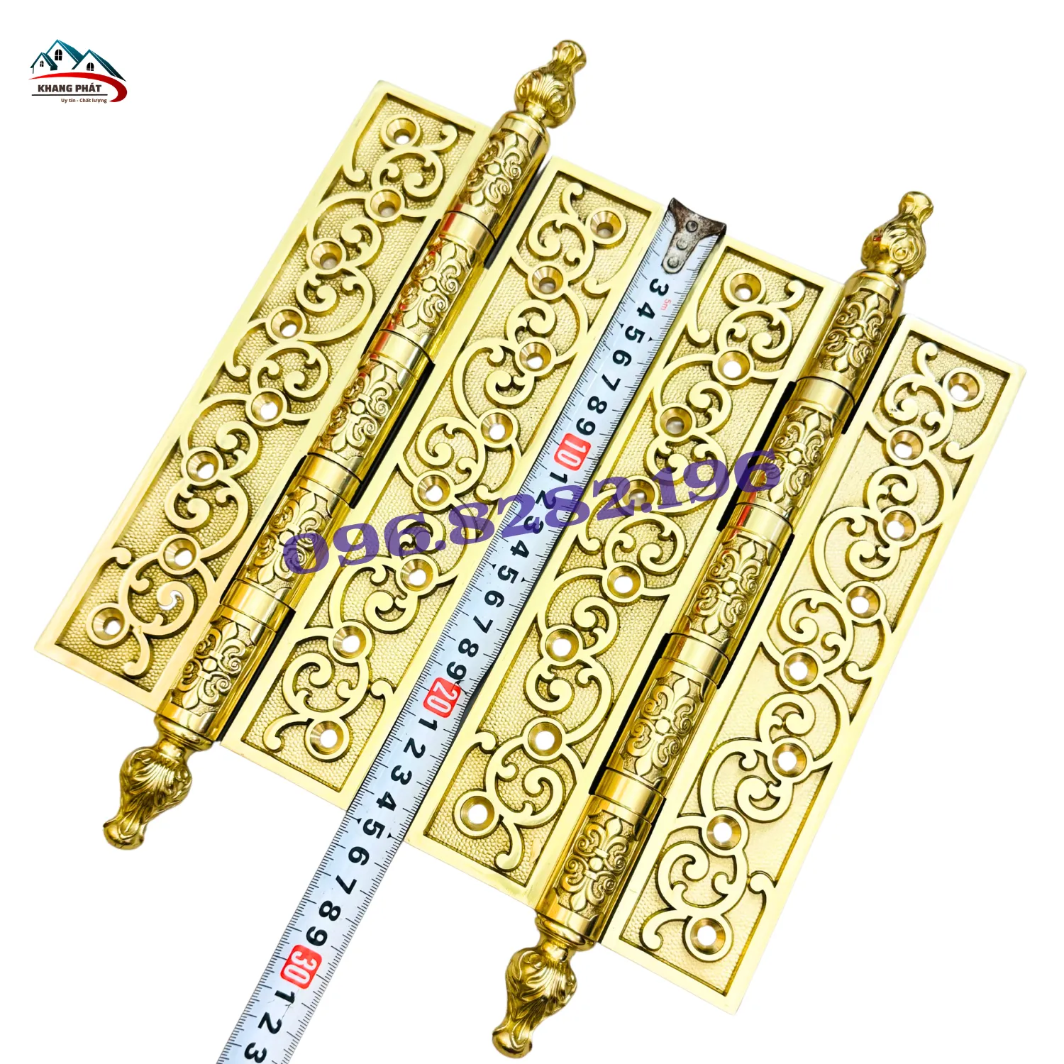 bản lề đồng thau cửa gỗ KP-LĐB125 cao cấp