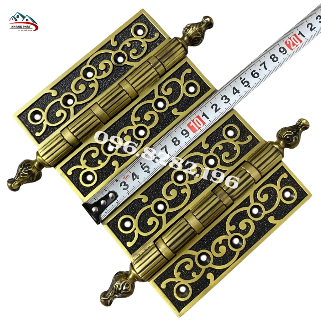 Bản lề đồng 13cm cho cửa gỗ dày 4–6cm