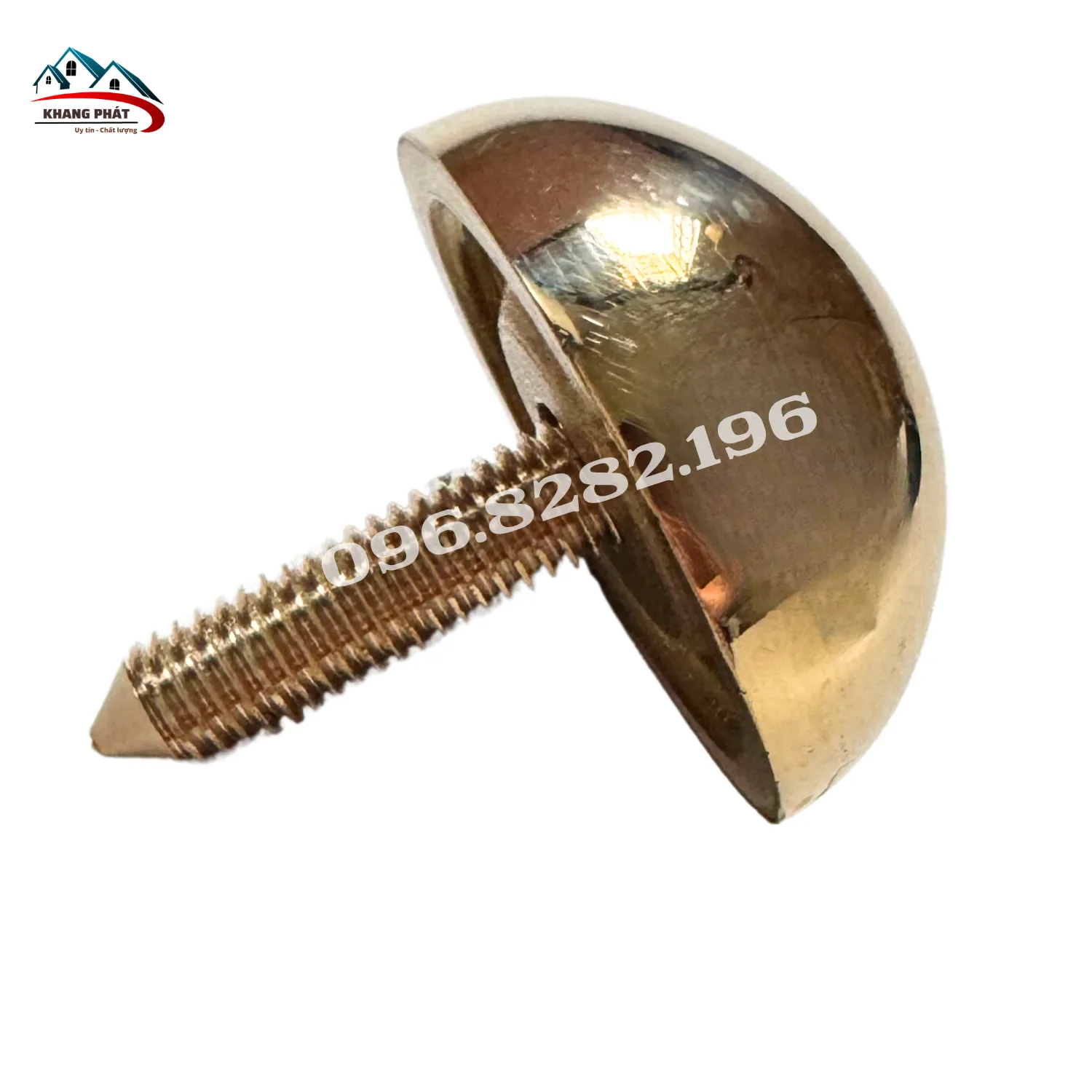 Đinh mũ đồng 4cm lắp trên cổng gỗ biệt thự