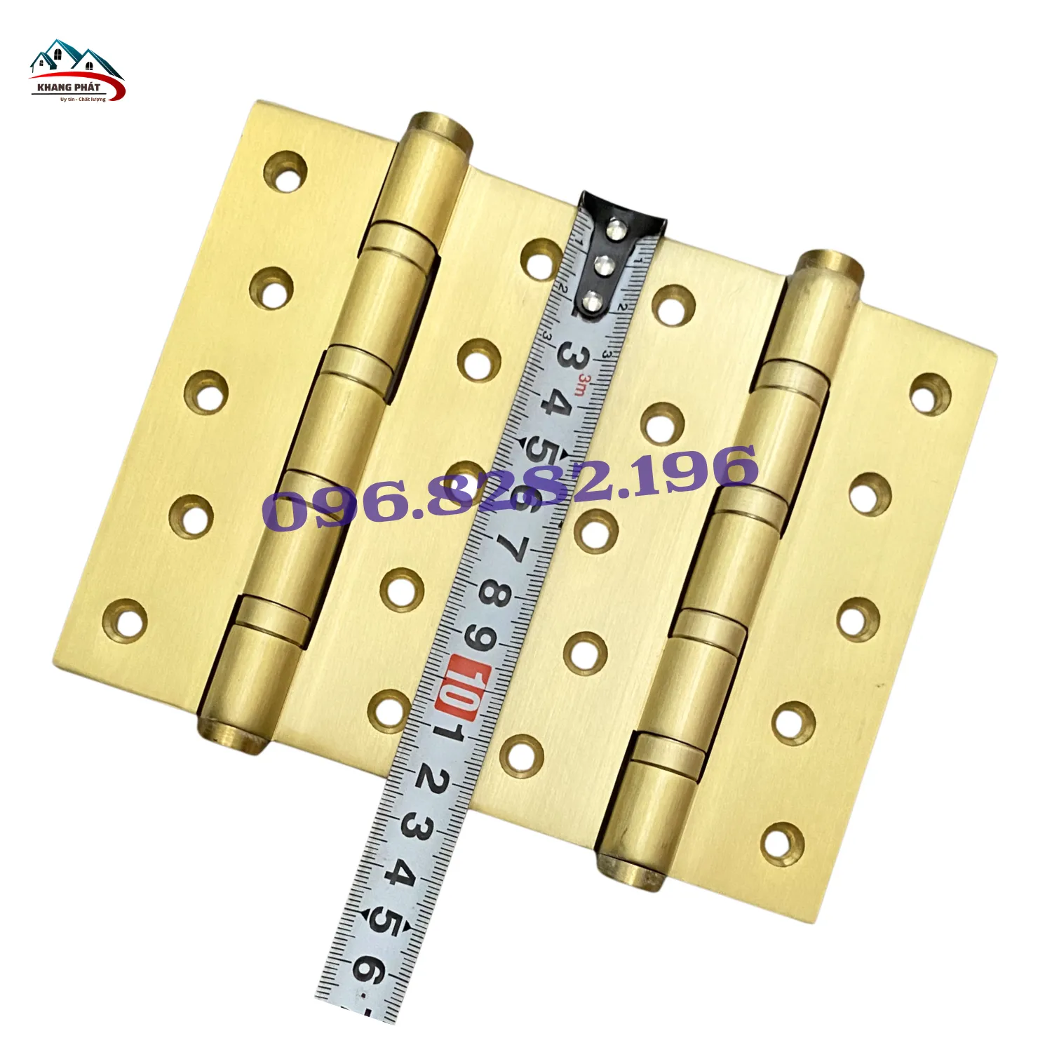 Bản lề lá đồng KP-LĐN413 dài 13cm màu vàng đậm