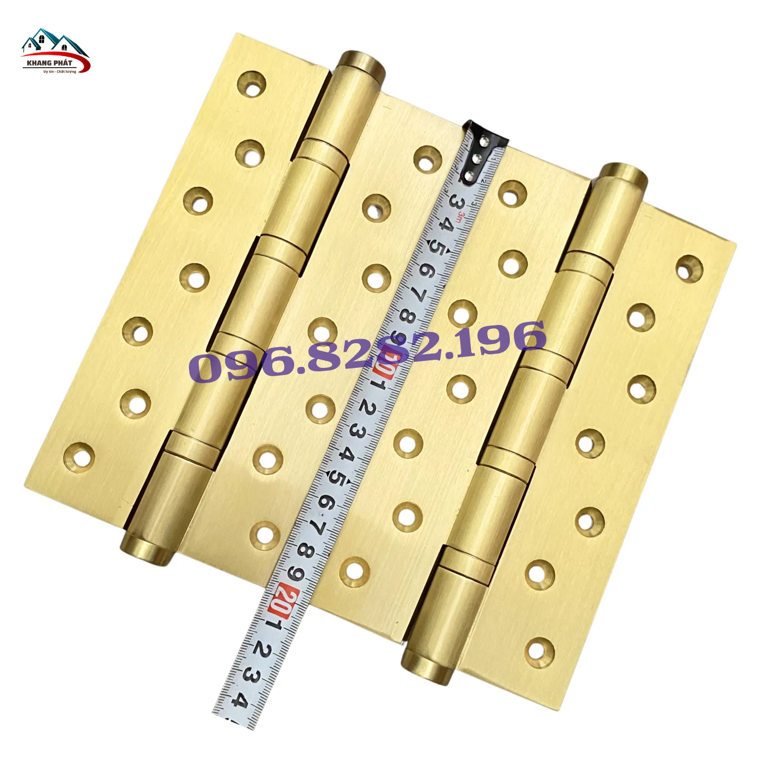 Bản lề lá đồng KP-LĐN420 dài 20cm màu vàng nhám