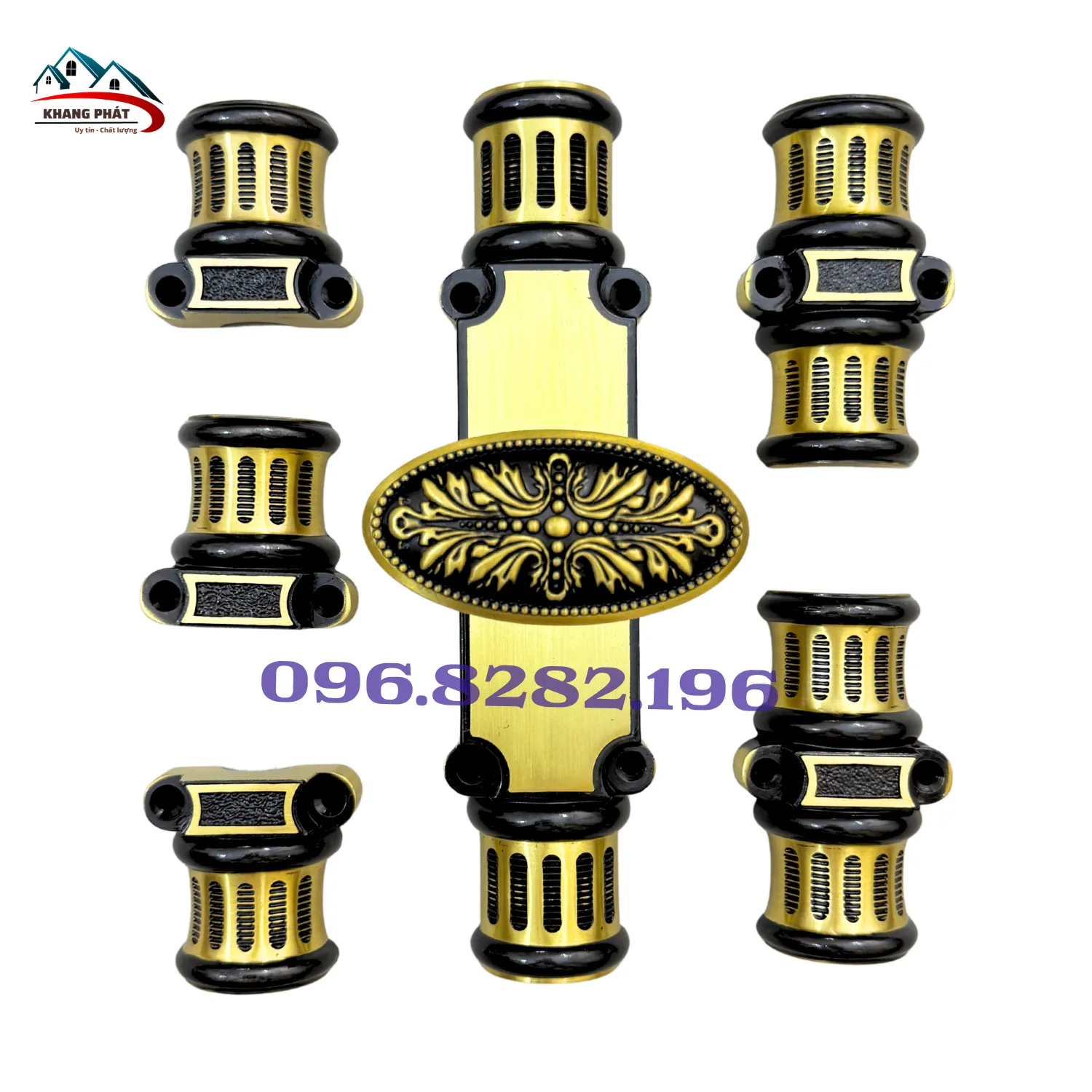 Chốt đồng Clemon đại sảnh KP-K362R màu rêu cổ