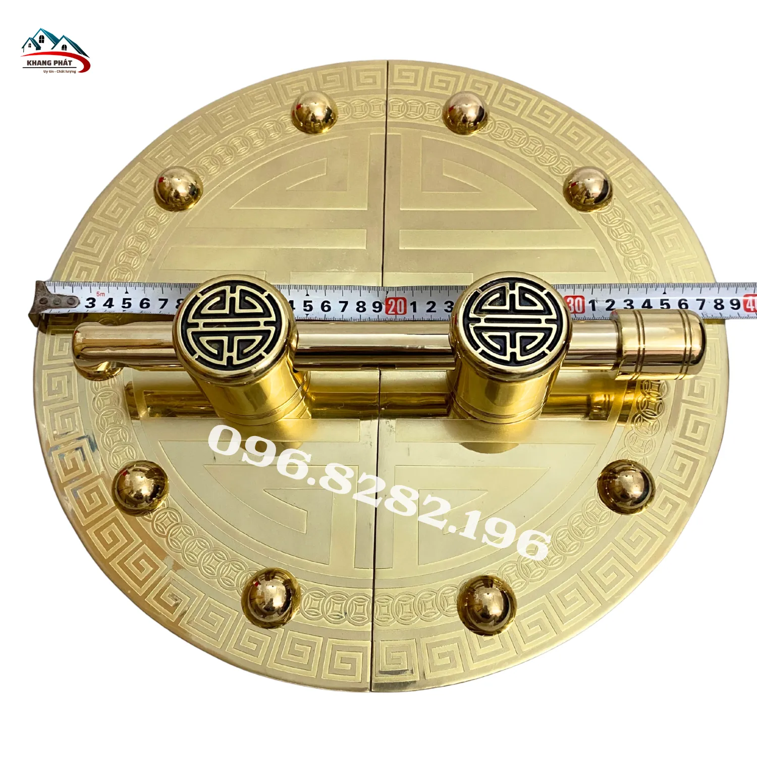 đo đường kính mặt mâm đồng 38cm