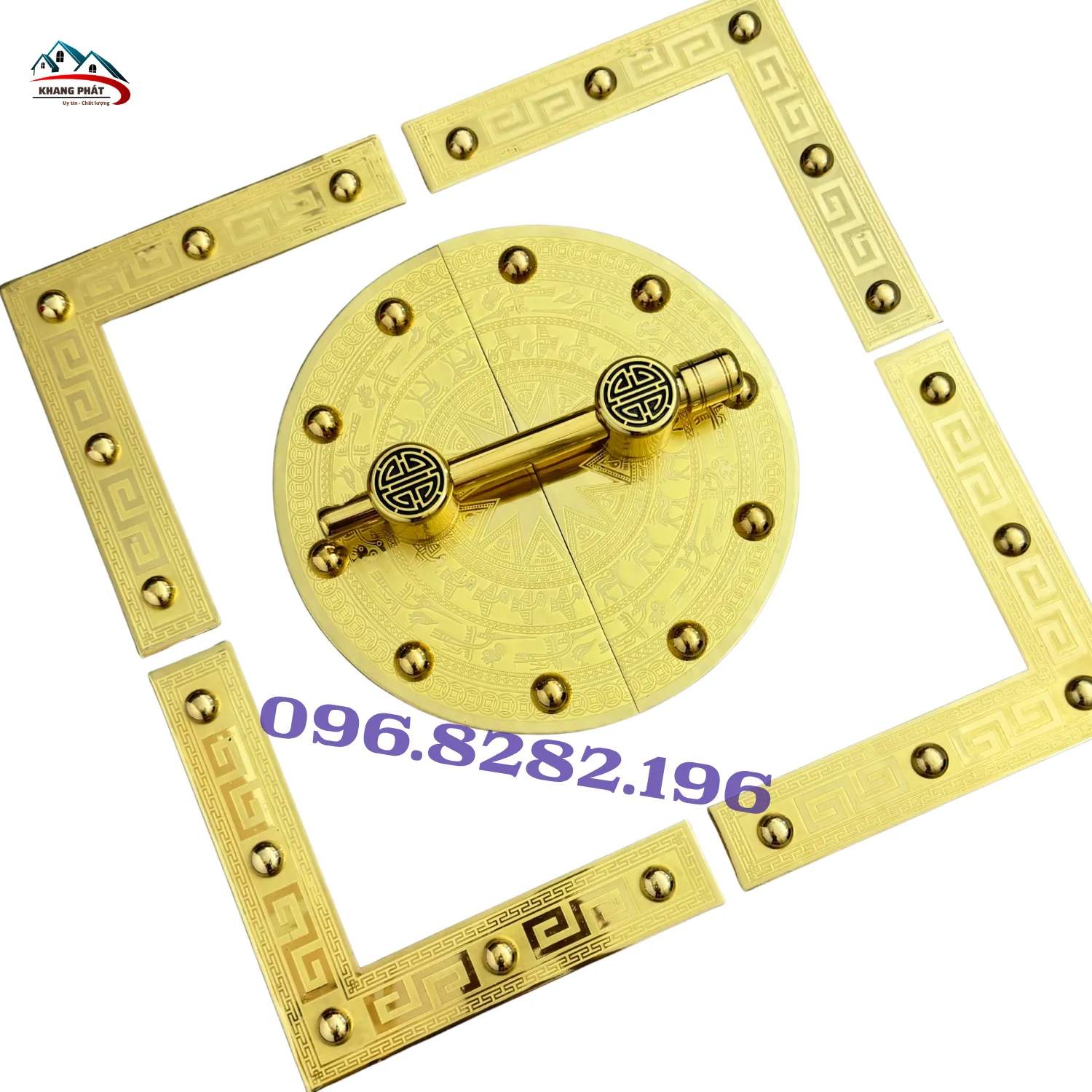 Phụ kiện đồng cửa nhà thờ họ tổng thể