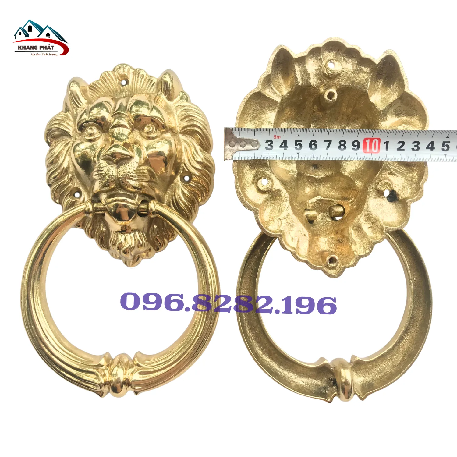 tay gõ cửa kết hợp phụ kiện đồng