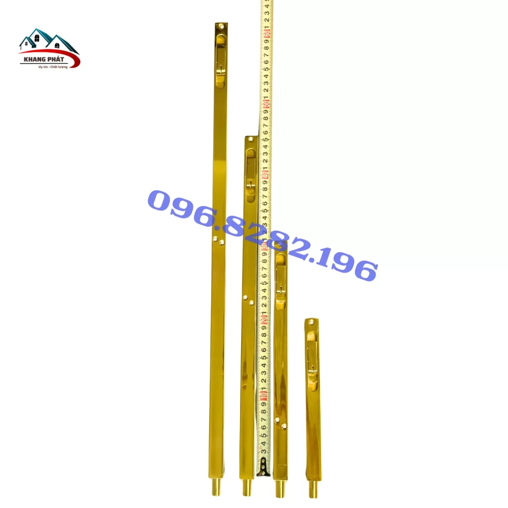 Chốt âm cửa gỗ bằng đồng lắp trên cửa gỗ tự nhiên cao cấp