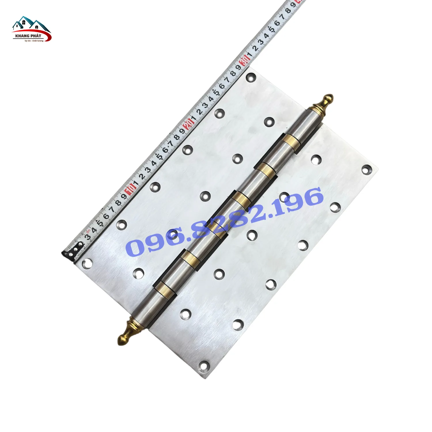 Bản lề Inox 304 cỡ lớn cho cửa gỗ dày 9–11cm